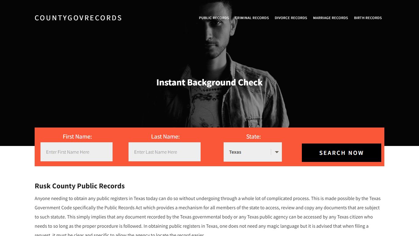 Rusk County Public Records | Get Instant Reports On People